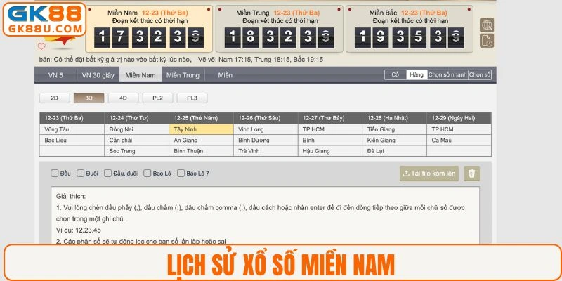 Lịch sử của xổ số miền Nam